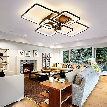 Modern LED Ceiling Light,Dimmable Ceiling Lights for Living